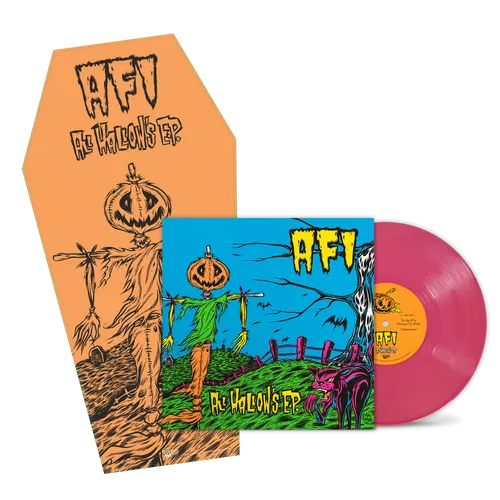 AFI – ALL HALLOW'S EP (25TH ANNIVERSARY - SPECTRAL PINK W/BLACK LIGHT POSTER) - LP •