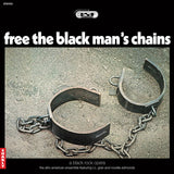 AFRO-AMERICAN ENSEMBLE – FREE THE BLACK MAN'S CHAINS (BLACK & WHITE MARBLED) - LP •