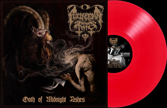 LUCIFERIAN RITES – OATH OF MIDNIGHT ASHES (CLEAR ALTER BLOOD RED  VINYL)  - LP •