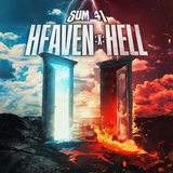 SUM 41 – HEAVEN :X: HELL (BLACK/RED QUAD WITH BLUE SPLATTER) - LP •