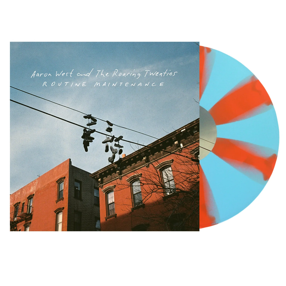 WEST,AARON & THE ROARING TWENTIES – ROUTINE MAINTENANCE (BLUE & ORANGE PINWHEEL) - LP •