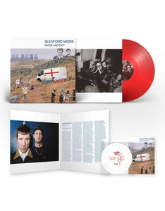 SLEAFORD MODS – DIVIDE AND EXIT (10TH ANNIVERSARY INDIE EXCLUSIVE  RED VINYL WITH FLEXI) - LP •