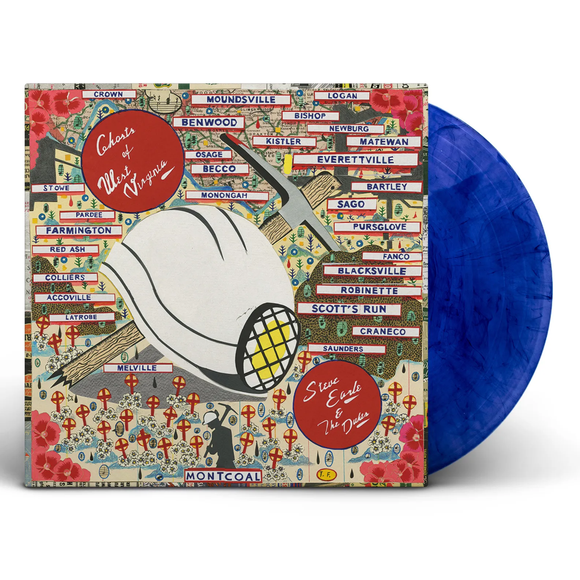 EARLE,STEVE AND THE DUKES – GHOSTS OF WEST VIRGINIA [Limited Edition Black & Blue Swirl LP] - LP •