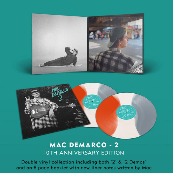 DEMARCO,MAC – 2 - 10 YEAR ANNIVERSARY (GREY / WHITE / ORANGE VICEROY VINYL) - LP •