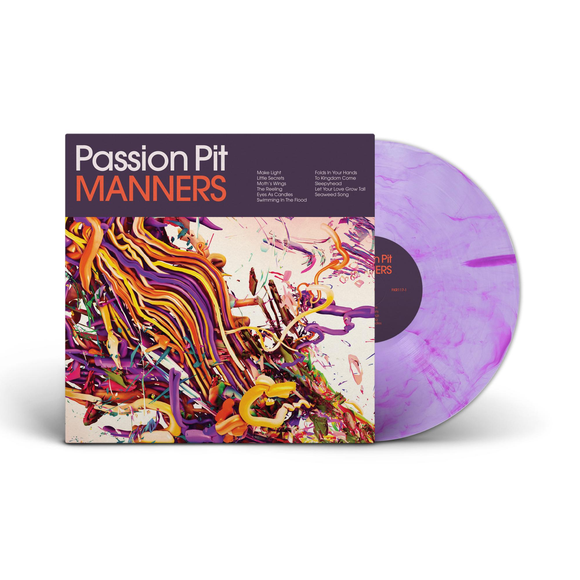 PASSION PIT – MANNERS 15TH ANNIVERSARY (LAVENDER VINYL) LP <br>PREORDER out 6/21/2024 •