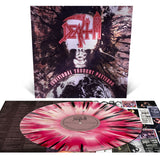DEATH – INDIVIDUAL THOUGHT PATTERNS (FOIL SLEEVE - HOT PINK, BONE WHITE AND RED TRI COLOR MERGE WITH SPLATTER) - LP •