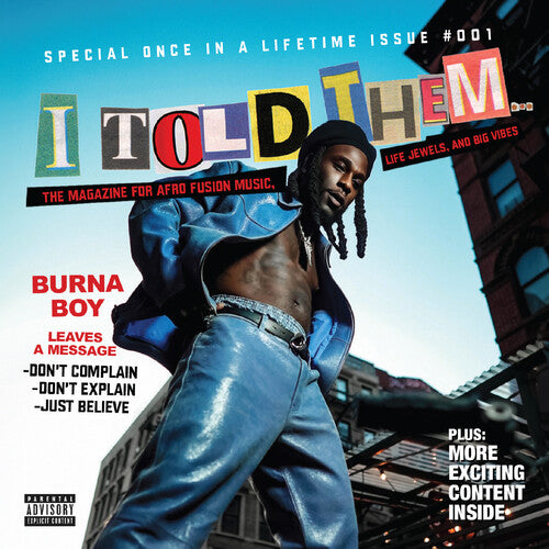 BURNA BOY – I TOLD THEM (INDIE EXCLUSIVE) - CD •