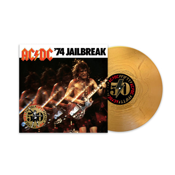 AC/DC – 74 JAILBREAK (GOLD VINYL 50TH ANNIVERSARY) - LP •