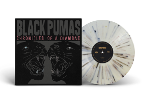 BLACK PUMAS – CHRONICLES OF A DIAMOND (MIDNIGHT EDITION - BLACK ON BLACK ARTWORK WITH DIAMOND FOIL STAMPING, SPLATTER VINYL) - LP •