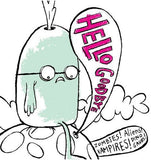 HELLOGOODBYE – ZOMBIES ALIENS VAMPIRES DINOSAURS (PINK IN CLEAR) - LP •