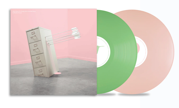 MODEST MOUSE – GOOD NEWS FOR PEOPLE WHO LOVE BAD NEWS (DELUXE EDITION PINK & GREEN VINYL) - LP •