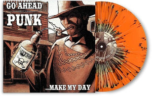 GO AHEAD PUNK MAKE MY DAY – VARIOUS - NITRO RECORDS (ORANGE SPLATTER VINYL) - LP •