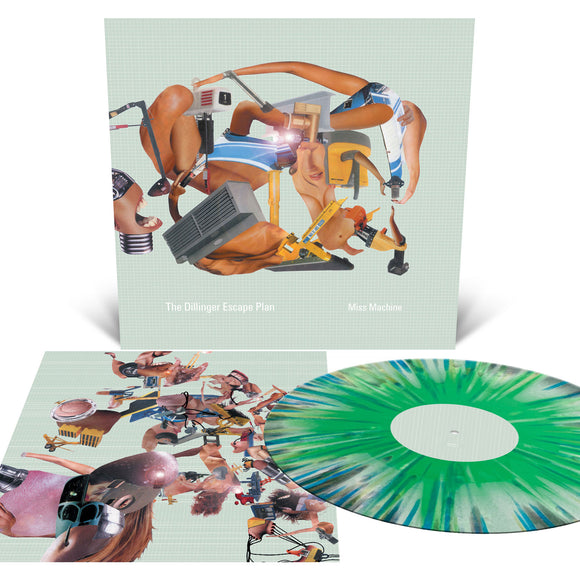 DILLINGER ESCAPE PLAN – MISS MACHINE (MINT GREEN WHITE AND METALLIC SILVER TRI COLOR MERGE) - LP •