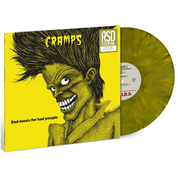 CRAMPS – BAD MUSIC FOR BAD PEOPLE (GOO GOO MUCK GREEN VINYL RSD ESSENTIALS) LP <br>PREORDER out 3/27/2026 •