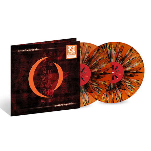 A PERFECT CIRCLE – MER DE NOMS (ORANGE WITH BLACK WHITE & YELLOW SPLATTER RSD ESSENTIALS) 2LP <br>PREORDER out 3/6/2026 •