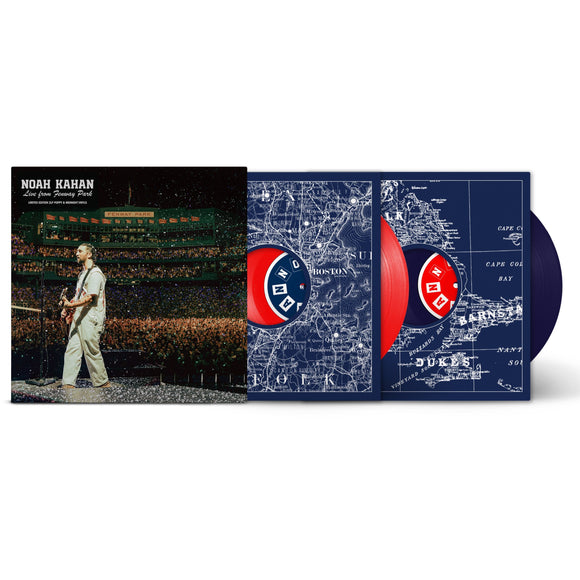 NOAH KAHAN – LIVE FROM FENWAY PARK (INDIE EXCLUSIVE RED/BLUE VINYL) 2XLP <br>PREORDER out 3/7/2025 •