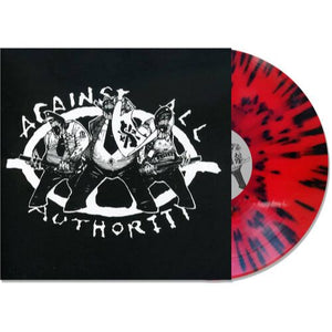 AGAINST ALL AUTHORITY – 24 HOUR ROADSIDE RESISTANCE (RED W/BLACK SPLATTER) - LP •