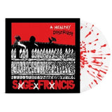 SAGE FRANCIS – HEALTHY DISTRUST (20TH ANNIVERSARY DELUXE WHITE W/ RED SPLATTER) - LP •