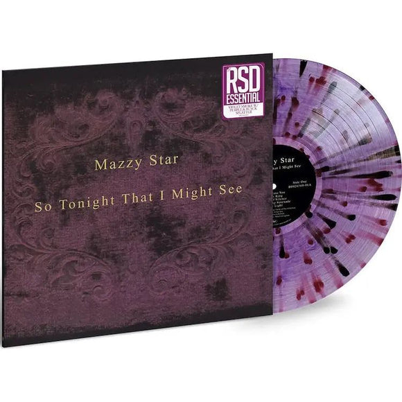 MAZZY STAR – SO TONIGHT THAT I MIGHT  SEE (VIOLET SMOKE WITH PURPLE & BLACK SPLATTER) (RSD ESSENTIALS) - LP •