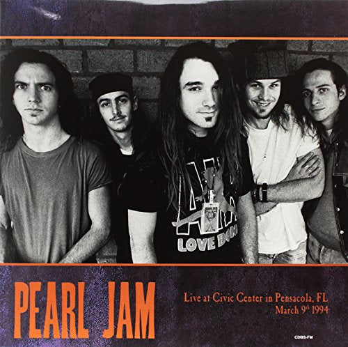 PEARL JAM – LIVE AT THE CIVIC CENTER PENSACOLA FL 3/9/94 (YELLOW VINYL)  - LP •