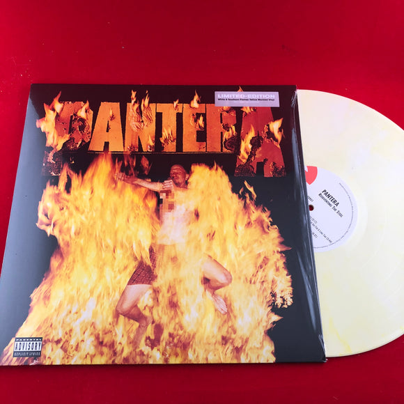 PANTERA – REINVENTING THE STEEL (WHITE & SOUTHERN FLAMES YELLOW MARBLED VINYL) - LP •
