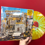 KING GIZZARD & LIZARD WIZARD / MILD HIGH CLUB – SKETCHES OF BRUNSWICK EAST (YELLOW WITH SKY BLUE SPLATTER) - LP •