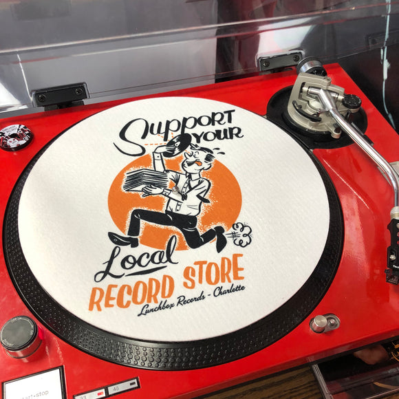 Lunchbox Support Your Local Record Store Slipmat