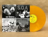 FOUR OLD SEVEN INCHES / YEAR IN 7"S  – S.O.A. / GOVERNMENT ISSUE / TEEN IDLES  / YOUTH BRIGADE (YELLOW VINYL) - LP •