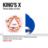 KING'S X – THREE SIDES OF ONE (W/CD)(TRANSPARENT BLUE) - LP •