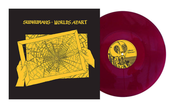 SUBHUMANS – WORLDS APART (RSD ESSENTIAL INDIE COLORWAY DEEP PURPLE LP) - LP •