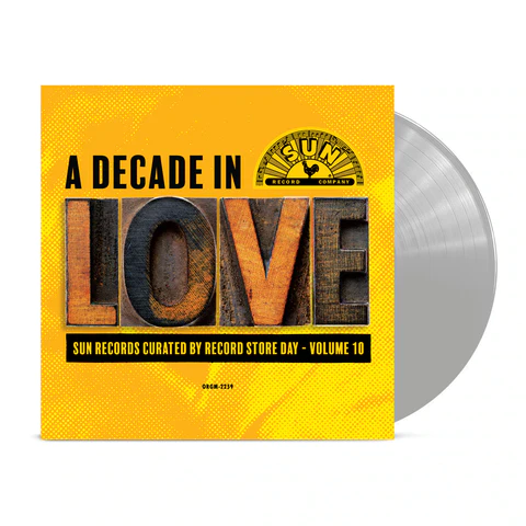 VARIOUS – SUN RECORDS CURATED BY RECORD STORE DAY V. 10: A DECADE IN LOVE (SILVER VINYL) (RSD23) - LP •