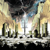 SWORD – GODS OF THE EARTH: 15TH ANNIVERSARY EDITION  (DELUXE MIRRORBOARD SLEEVE) (PYRITE COLORED VINYL) (RSD23) - LP •