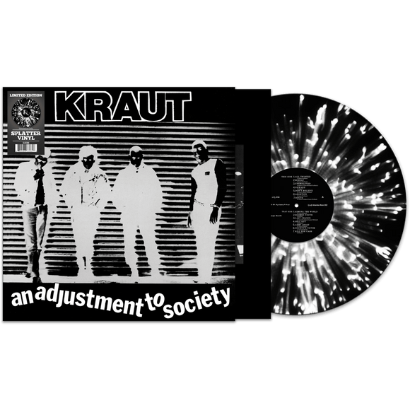 KRAUT – AN ADJUSTMENT TO SOCIETY (BLACK/WHITE SPLATTER) - LP •
