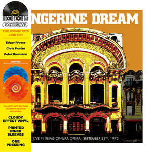 TANGERINE DREAM – LIVE AT REIMS CINEMA OPERA SEPT 3, 1975 (RSD22) (ORANGE/BLUE) - LP •