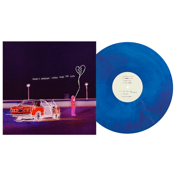 REAL FRIENDS – THERE'S NOTHING WORSE THAN TOO LATE (BLUE & PURPLE GALAXY W/SCREENPRINTED B-SIDE) - LP •