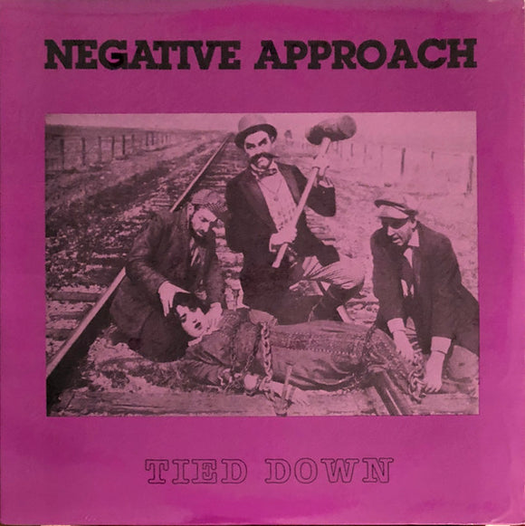 NEGATIVE APPROACH – TIED DOWN (REISSUE) (PURPLE COVER) - LP •