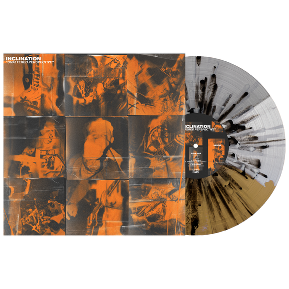 INCLINATION – UNALTERED PERSPECTIVE (INDIE EXCLUSIVE LIMITED EDITION SILVER/CLEAR/GOLD TR-STRIPE W/ WHITE & BLACK SPLATTER LP) - LP •