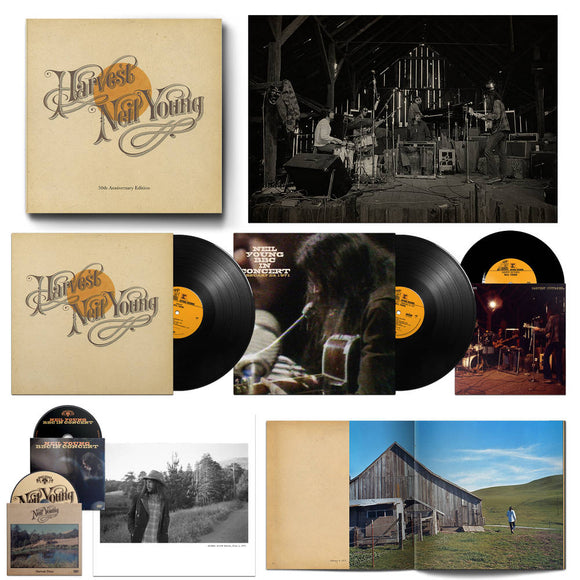 YOUNG,NEIL – HARVEST (50TH ANNIVERSARY 2LP/7in/2DVD BOX) - LP •