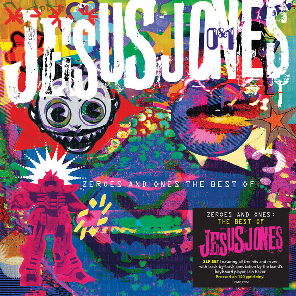 JESUS JONES – ZEROES & ONES: THE BEST OF (GOLD VINYL) - LP •