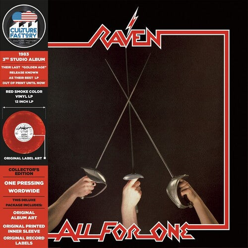 RAVEN – ALL FOR ONE ( RED & BLACK SMOKE VINYL) - LP •