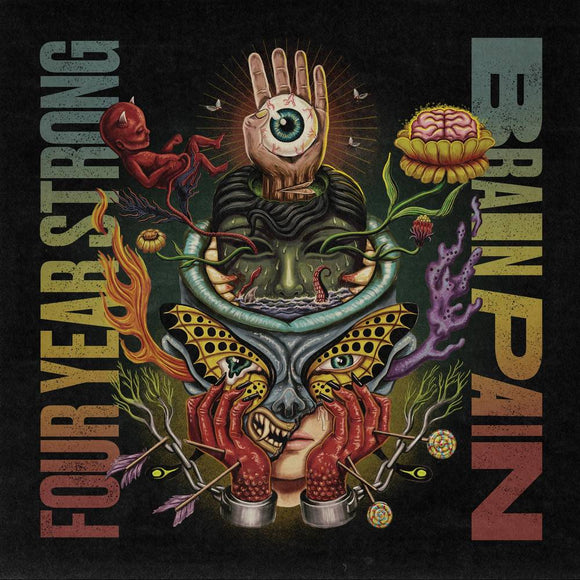 FOUR YEAR STRONG – BRAIN PAIN (DELUXE)(RED/BLUE/ORANGE) - LP •