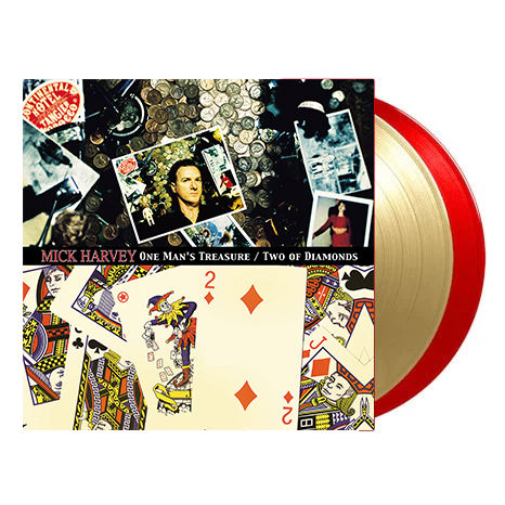 MICK HARVEY ONE MAN'S TREASURE / TWO OF DIAMONDS (GOLD/RED VINYL) - LP