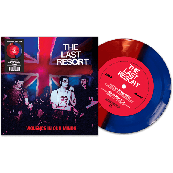 LAST RESORT – VIOLENCE IN OUR MINDS (RED/BLUE VINYL) - 7