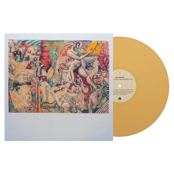 TEEN SUICIDE – HONEYBEE TABLE AT THE BUTTERFLY FEAST (MUSTARD YELLOW) - LP •