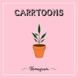 CARRTOONS – HOMEGROWN (CLEAR PINK) - LP •