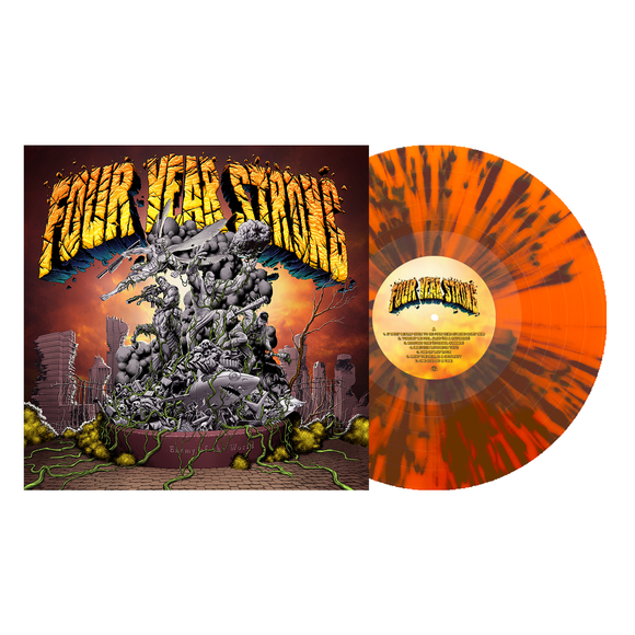 FOUR YEAR STRONG – ENEMY OF THE WORLD RE-RECORDED [INDIE EXCLUSIVE LIMITED EDITION ORANGE W/ BROWN SPLATTER LP] - LP •