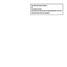 THROBBING GRISTLE <br/> <small>SECOND ANNUAL REPORT (COLV) (W</small>